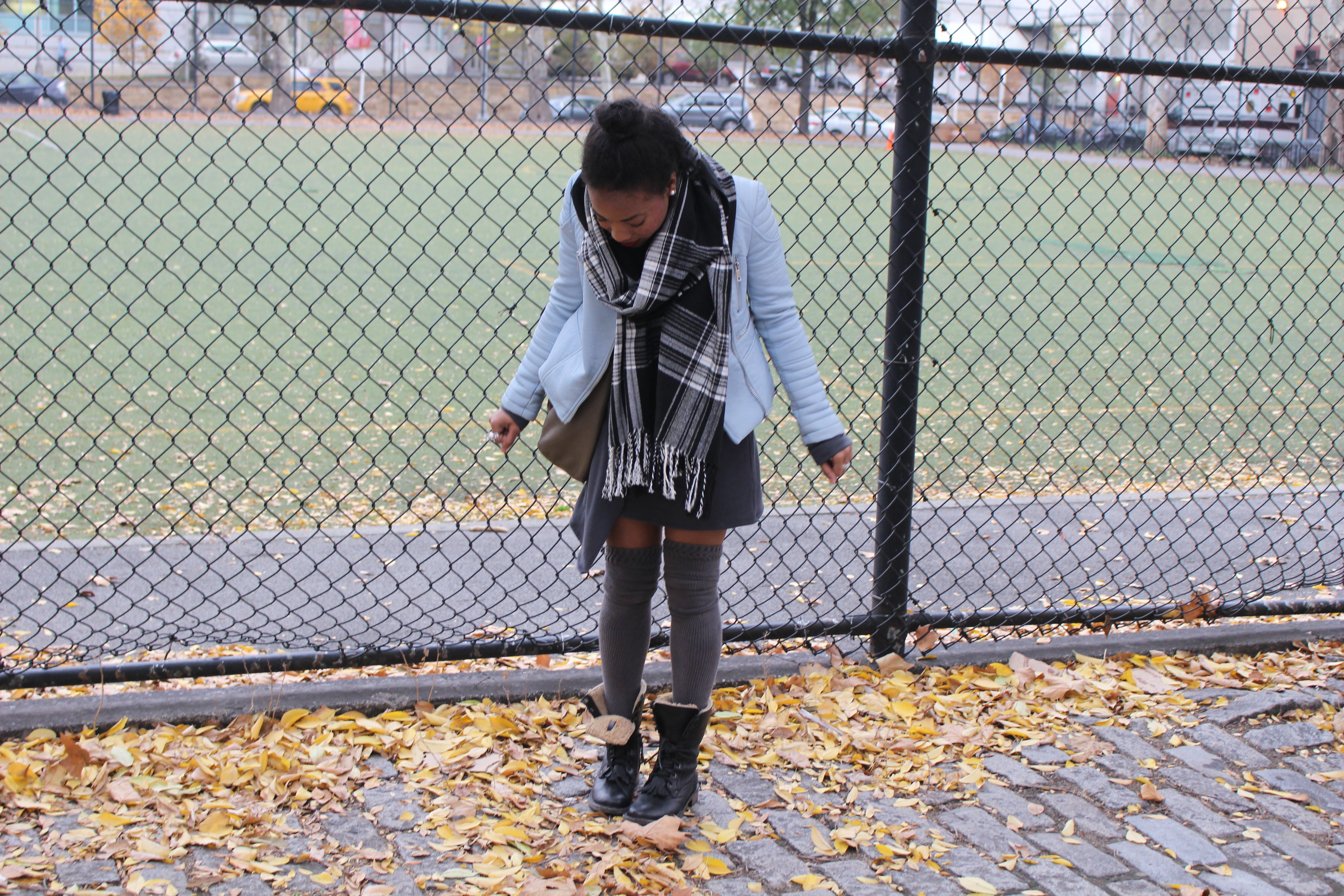 How to wear combat boots with a dress
